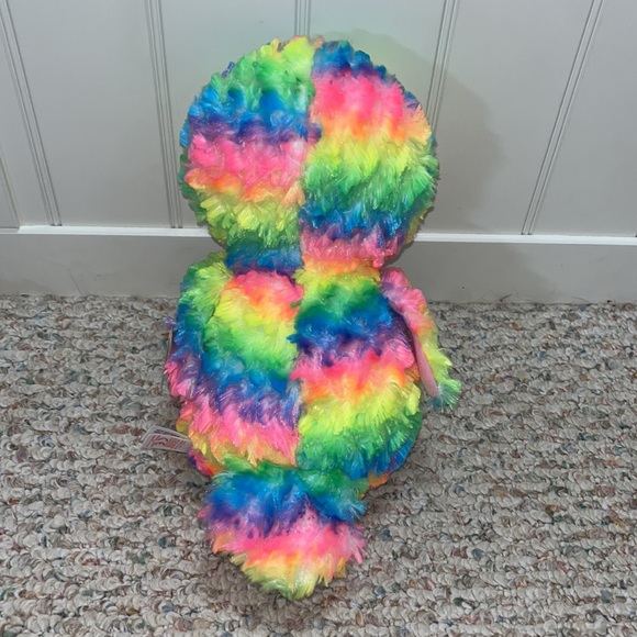 Rainbow owl beanie boo: OWEN - Picture 2 of 3